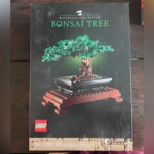 LEGO Bonsai Tree Display Set - Green, Brown, Black